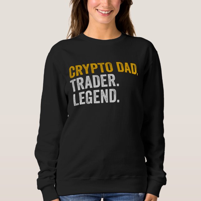 Moletom Crypto Dad Trader Legend (Frente)