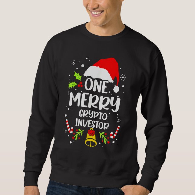 Moletom Crypto Investor  One Merry Crypto Investor (Frente)
