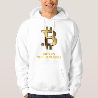 Moletom Crypto Never Sleeps Bitcoin Hoodie