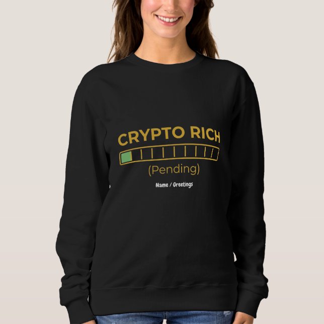 Moletom Crypto Rico Pendente Barra de Carregamento Engraça (Frente)