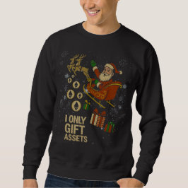Moletom Crypto Sleigh Ride™ Natal para Stakers de ETH