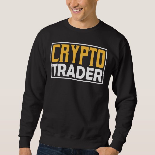 Moletom Crypto Trader Trade Trading Cryptos (Frente)
