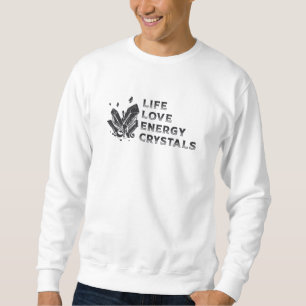 Moletom Crystal Healing Gemstone Life Love Energy Crystals