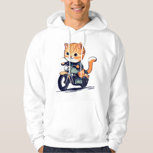 Moletom CTE-CAT dirigindo motocicleta T-Shirt clássico (8)