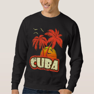 Moletom Cuba Summer Palm Trees 80s Beach Sunset