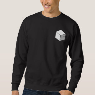 Moletom Cubo - branco na obscuridade