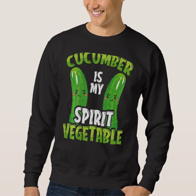 Moletom Cucumber Is My Spirit Vegetable Backprint Vegetabl (Frente)