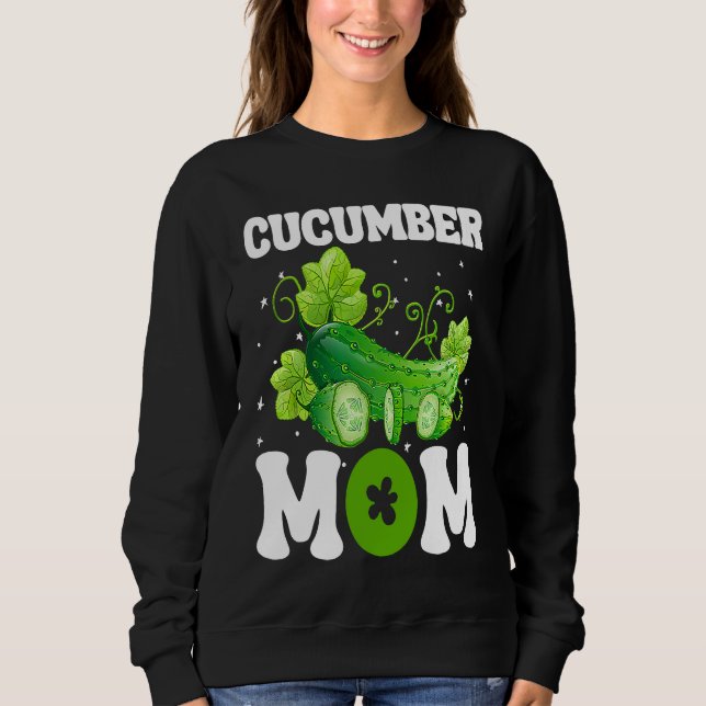 Moletom Cucumber Mom Vegetable Mothers' Day Gardener (Frente)