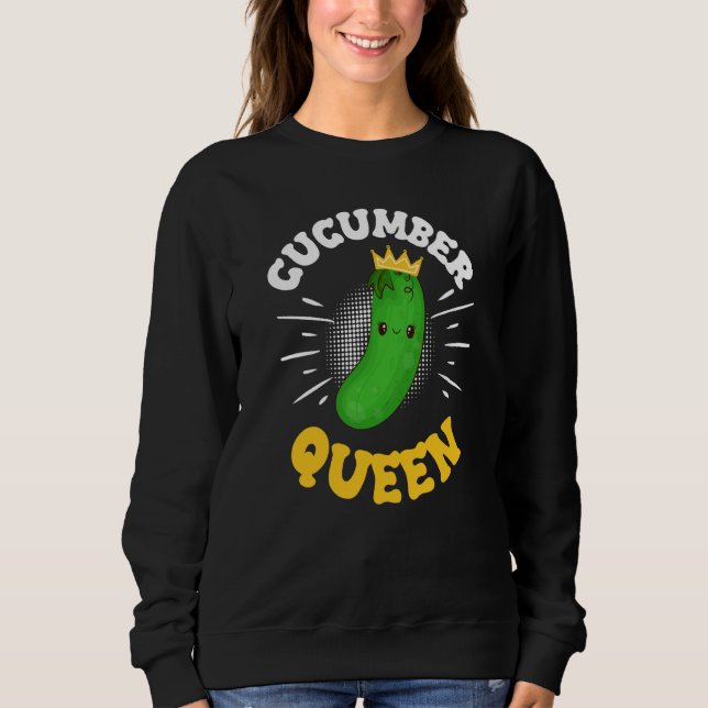 Moletom Cucumber Queen Fruit Vegetable Mother's Day Garden (Frente)