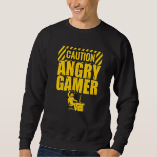 Moletom Cuidado Com O Gamer Video Game Player Console Pc G