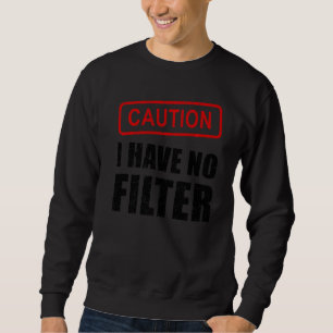 Moletom Cuidado Não Tenho Filtro A Dizer Sarcasmo Sarcásti
