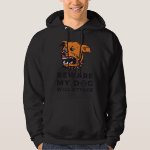 Moletom Cuidado Que Meu Rottweiler Vai Atacar O Cachorro P