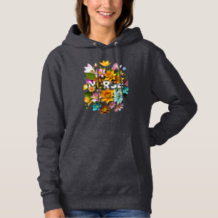 Moletom Cuidados Sangrentos - Homenagem Floral às Enfermei