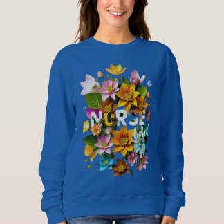 Moletom Cuidados Sangrentos - Homenagem Floral às Enfermei