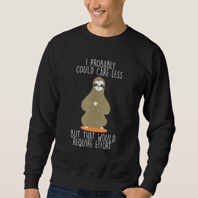 Moletom Cuidar Menos Exigiria Esforço Lama Meme Lloth (Frente)