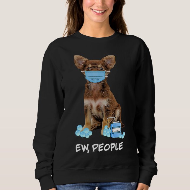 Moletom Cujo Chihuahua Veste Máscara De Rosto Ew (Frente)