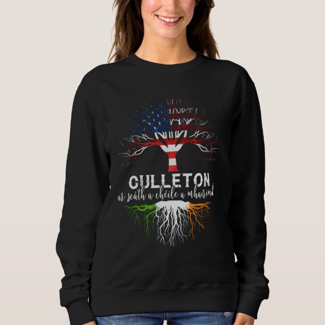 Moletom Culleton Irish Family Name Shirt Roots (Frente)