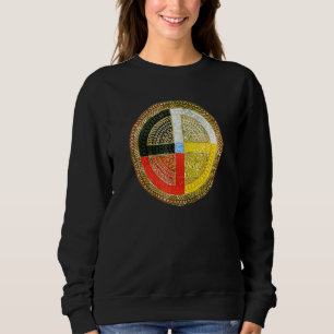 Moletom Cultura Nativa Americana - Roda Medicina Mandala 3