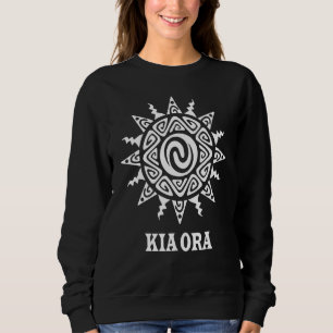 Moletom Cultural Sun Símbolo Haka Kia Ora Dance Nova Zelân