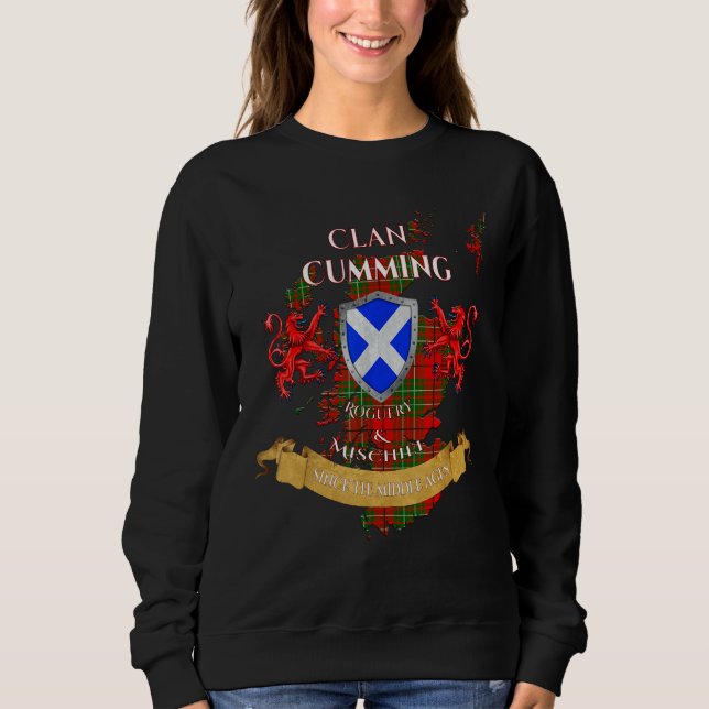 Moletom Cumming Scottish Family Clan Middle Ages Mischief (Frente)
