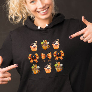 Moletom Cupcake Coquette e Fita do Halloween
