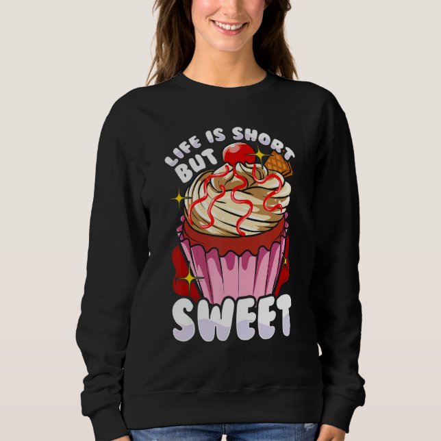 Moletom Cupcake Curto, Mas Suave, Sobremesa De Bolo (Frente)