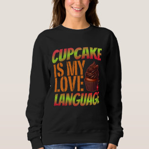 Moletom cupcake é minha língua de amor