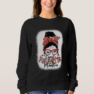 Moletom Cupid's Favorite MAESTRA Messy Bun Women Valentine
