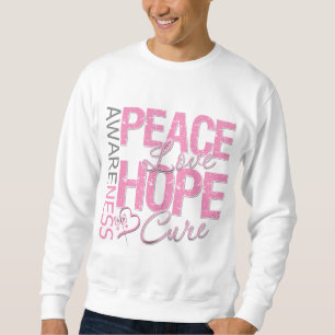 Moletom Cura do amor da paz do cancro da mama