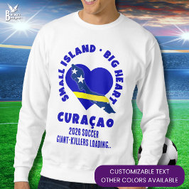 Moletom CURAÇAO Big Heart Fun Custom 2026 Soccer