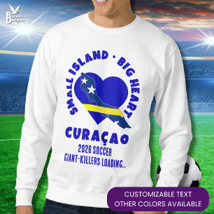 Moletom CURAÇAO Grande Coração Diversão Personalizado 2026