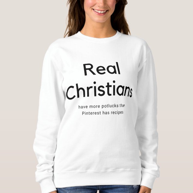Moletom Curioso Pinterest Church Christian Sweatshirt (Frente)