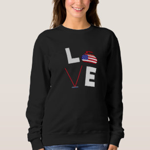 Moletom Curling American Flag Usa Curler Broce Winter Ice