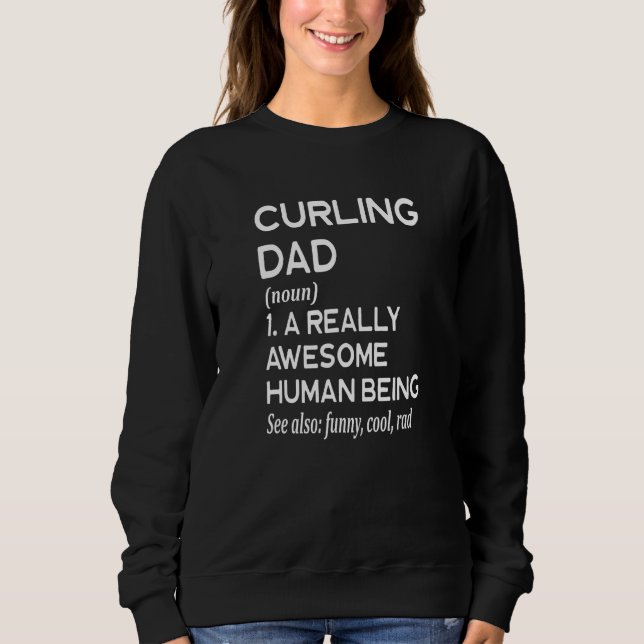 Moletom Curling Dad Definition - Curl Winter Sports (Frente)