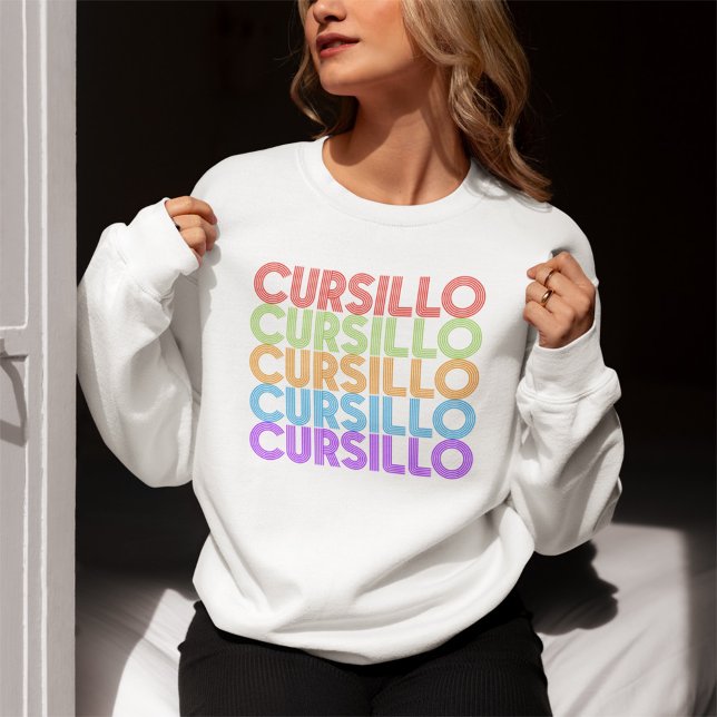 Moletom Cursillo Colorful Stacked Rainbow DeColores (Criador carregado)