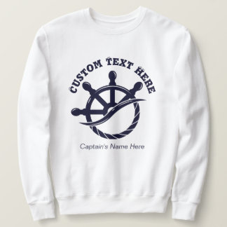 Moletom Custom Captain Boat Nautical Gift