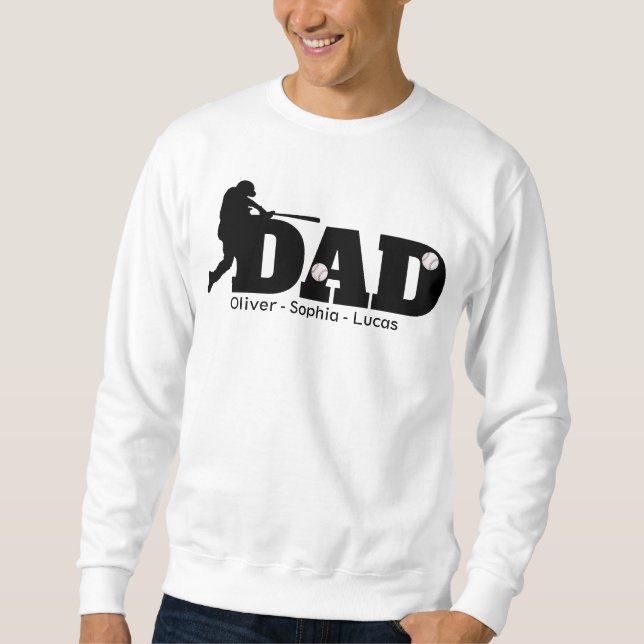Moletom Custom Dad Baseball  (Frente)