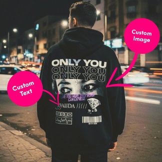 Moletom Custom Eyes Image & Name | Personalized 