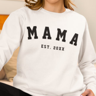 Moletom CUSTOM MAMA ESTABLISHED YEAR Sweatshirt
