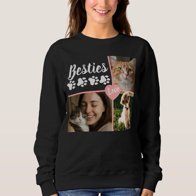 Moletom Custom Pet Photo Collage  (Frente)