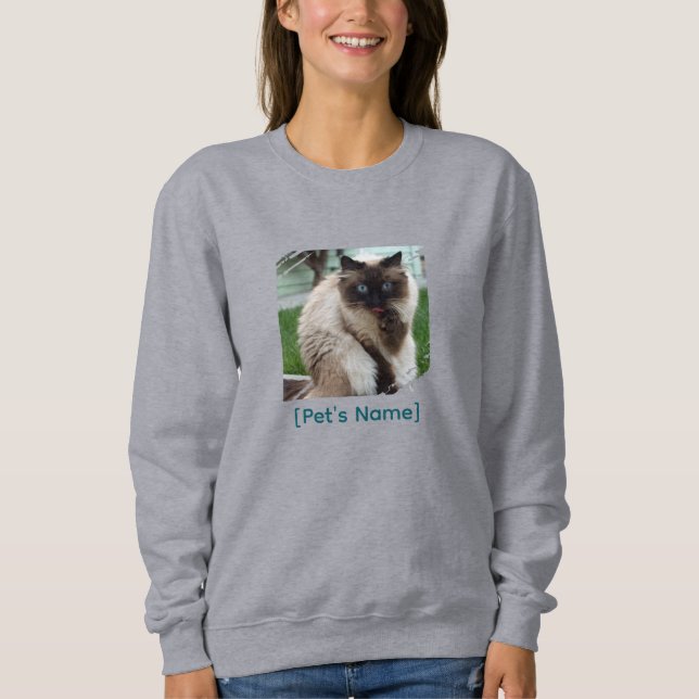Moletom Custom Pet Photo Sweatshirt | Brushstroke Apparel (Frente)