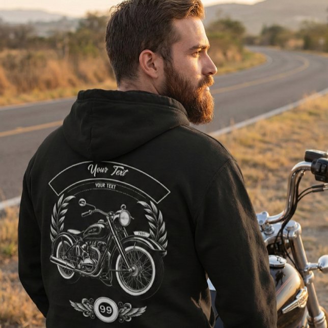 Moletom Custom Winter Biker Skull Motorcycle Zip Hoodie (Criador carregado)