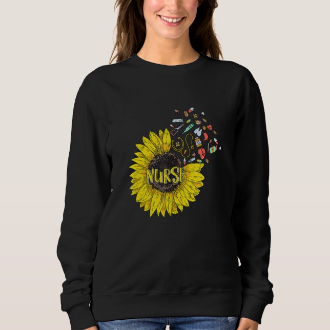 Moletom Cute 100th Day Of School Nurse With Nurse Pattern (Frente)