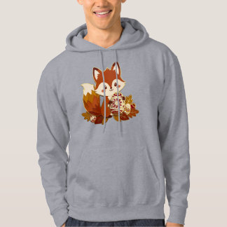 Moletom Cute 3D Paper Cut Fox with Ornate Gold Detail East