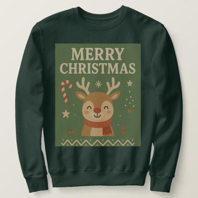 Moletom Cute Aesthetic Christmas Sweater (Frente do Design)