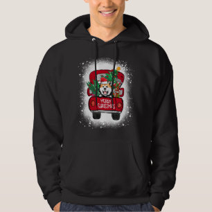 Moletom Cute Akita Red Truck Feliz Natal Sangrado