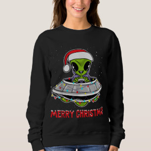 Moletom Cute Alien Christmas Tree Lights Xmas Holidays
