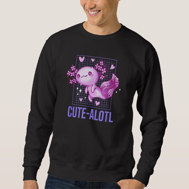Moletom Cute Alotl  Axolotl Humor Salamander Amphibians (Frente)