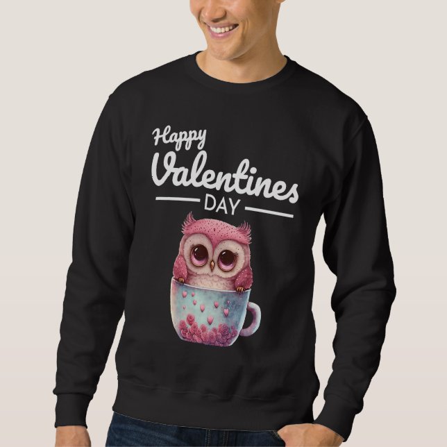 Moletom Cute Animal Heart Panda  Happy Valentine Day  27 (Frente)