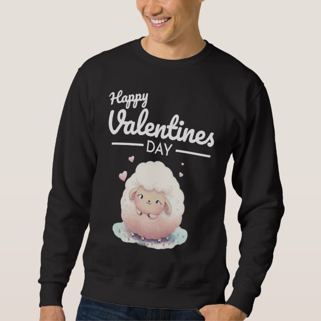 Moletom Cute Animal Heart Panda  Happy Valentine Day  34 (Frente)